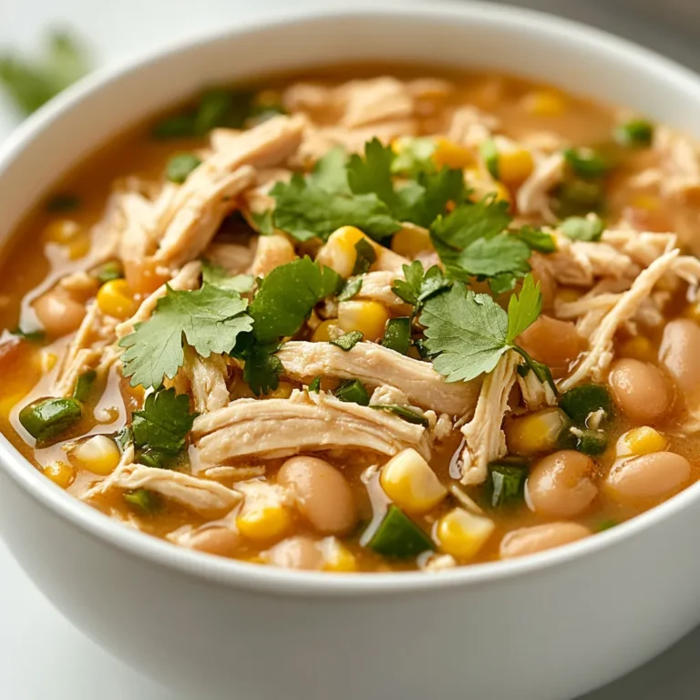 Creamy White Chicken Chili Delight is a comforting and hearty dish that embodies the essence of American home cooking. With its rich and creamy texture, combined with a robust flavor profile, this chili offers a perfect balance of warmth and spice that makes it ideal for chilly evenings or gathering around the kitchen with family and friends. Whether you’re whipped up a comforting meal for a busy weeknight or looking to impress guests at a dinner party, this dish is a go-to option that never disappoints.