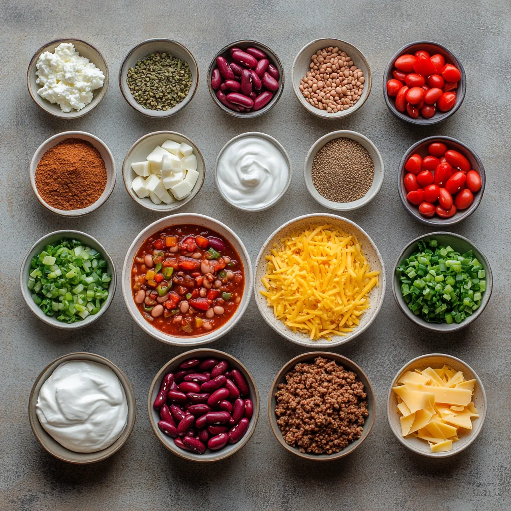 The ultimate comfort food, chili is a staple in American cuisine that warms the soul and excites the palate. Commonly enjoyed during family gatherings, game nights, or as a simple weeknight dinner, this hearty chili recipe features a delicious blend of spices and tender beans, making it a quintessential dish for all occasions. The vibrant colors and rich textures promise to satisfy not only your hunger but also your cravings for bold flavors.