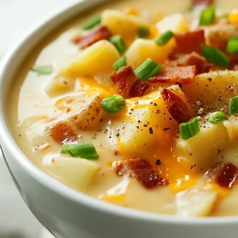 There's nothing quite like a warm, hearty bowl of soup to soothe the soul, and Heavenly Creamy Baked Potato Soup does just that. With its comforting blend of rich flavors and creamy textures, this soup transforms simple ingredients into a delightful dish that captures the essence of home cooking. The combination of russet potatoes with savory sautéed vegetables creates a flavor profile that is both satisfying and indulgent.
