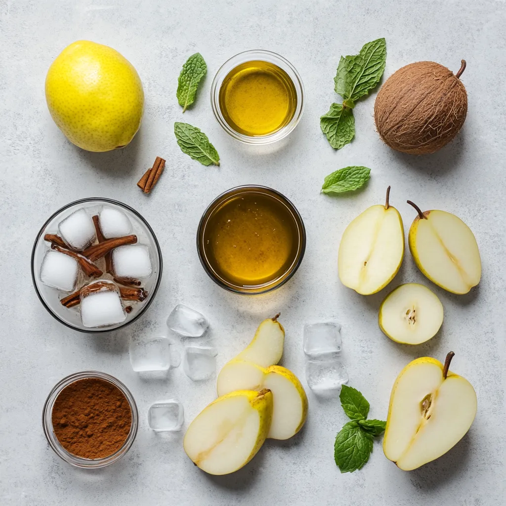 The Caramelized Pear Vanilla Cooler is a delightful blend of sweet, toasted flavors and refreshing notes that create a perfect beverage for warm days or special gatherings. Combining roasted pears with the zest of fresh lemon juice and hydrating coconut water, this recipe offers a unique twist on traditional cooler drinks. Ideal for those seeking an elegant, yet simple, treat, this drink showcases the best of seasonal fruits and natural sweeteners.