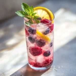 The Wild Berry Sparkling Meadow Cooler is a delightful, refreshing beverage perfect for summer gatherings or a quiet afternoon at home. This light and fruity drink bursts with the natural flavors of assorted wild berries, enhanced by a hint of honey or maple syrup and the brightness of fresh lemon juice. The effervescence from the sparkling water or club soda elevates this cooler, making it an ideal choice for any occasion. Whether you're hosting a backyard barbecue or enjoying a simple day off, this cooler encapsulates the essence of summer with its vibrant colors and refreshing taste. It’s a drink that not only quenches your thirst but also serves as a delightful treat for the senses.