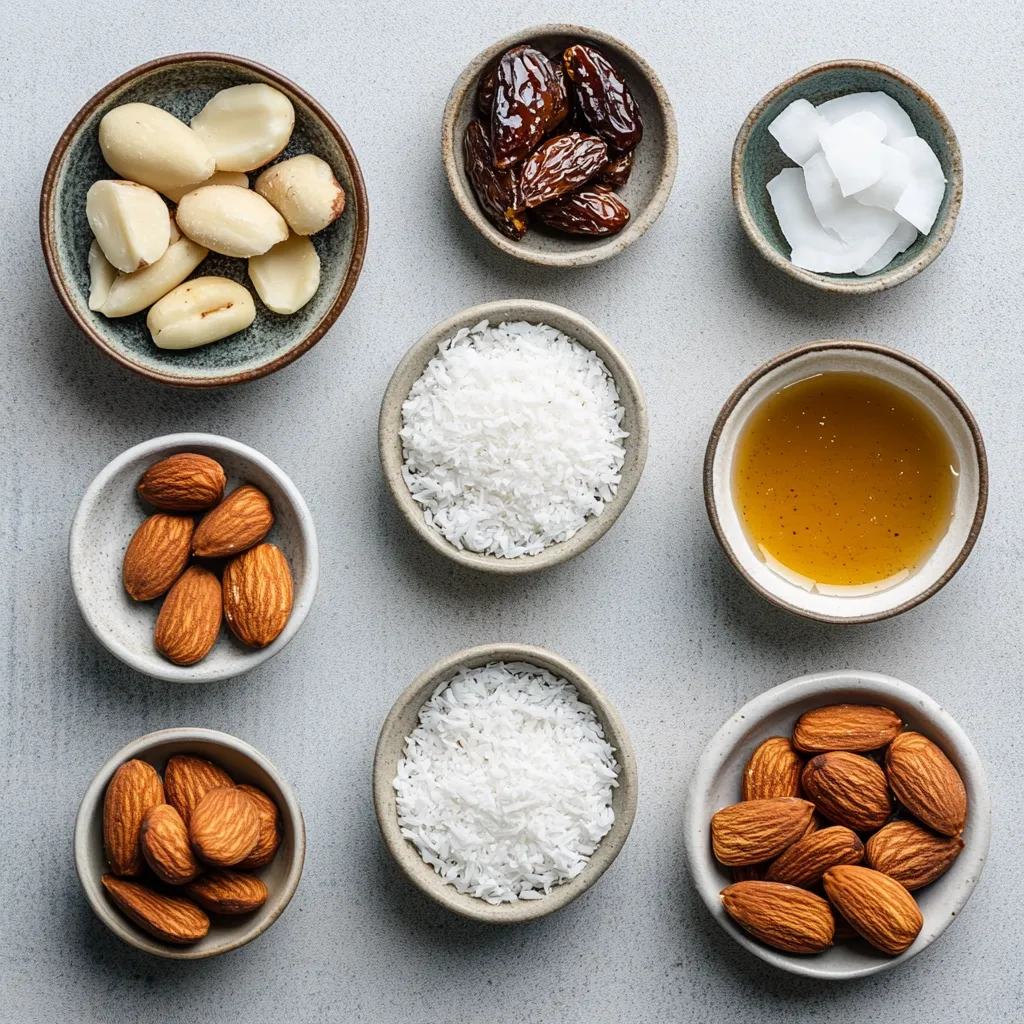 Explore the delightful world of no-bake desserts with Coconut Date Honey Almond Chilled Bars. These nutritious bars are not only a sweet treat but also packed with wholesome ingredients that make them perfect for snacking or dessert. With a rich flavor from Medjool dates and creamy almond butter, each bite offers a harmonious balance of sweetness and nuttiness, complemented by the tropical essence of coconut.