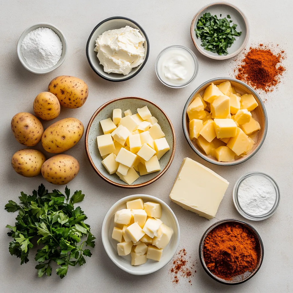 Creamy scalloped potatoes are a timeless classic that brings warmth and comfort to any meal. They're not just a side dish; they're a culinary centerpiece designed to tantalize your taste buds. With layers of thinly sliced russet potatoes enveloped in a rich, velvety cheese sauce, this dish is perfect for family gatherings, holiday feasts, or a cozy weeknight dinner. The combination of sharp cheddar and Gruyère cheeses harmonizes beautifully, providing a flavor profile that is both indulgent and satisfying.