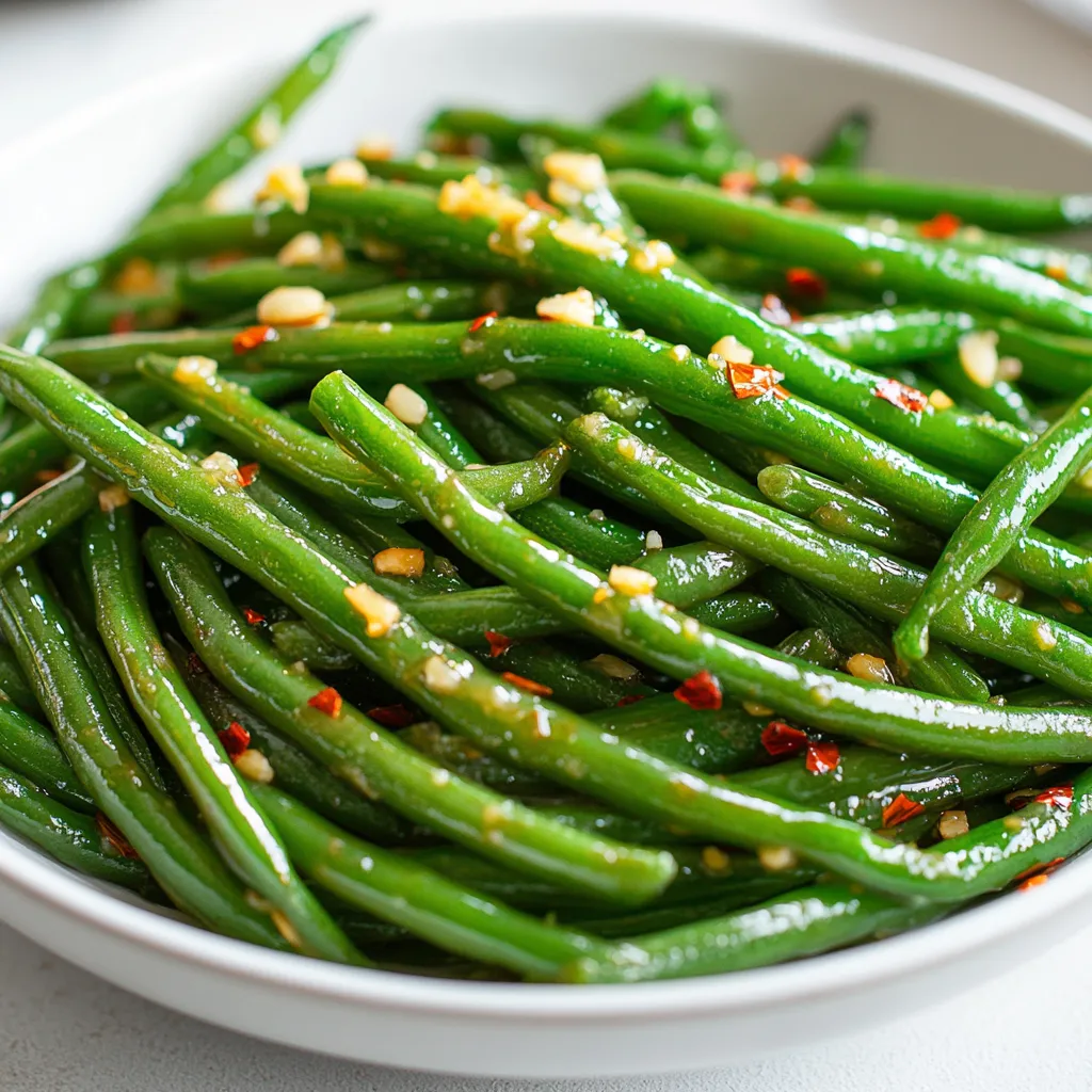 Exploring the delightful flavors of Garlic-Infused Buttered Green Beans brings a fresh and vibrant touch to any meal. This side dish, steeped in American culinary tradition, combines the crisp texture of green beans with the rich, savory allure of garlic butter, creating an irresistible accompaniment to a variety of main courses. The natural sweetness of green beans is beautifully contrasted by the aromatic garlic, making every bite burst with flavor.