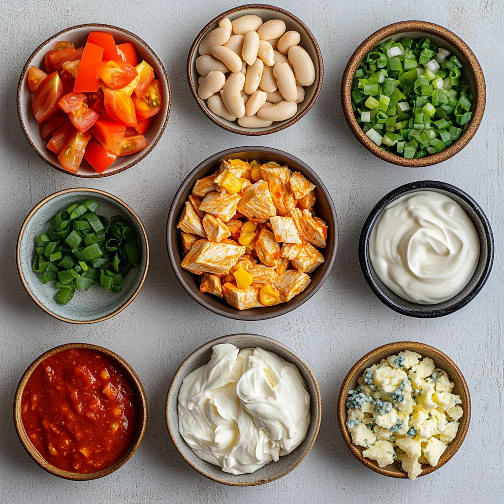 Fiery Buffalo White Chicken Chili presents a deliciously spicy twist on the classic chili, catering to those who adore bold flavors. This chili is not just a favorite among spice lovers; its rich, hearty nature makes it a perfect dish for chilly evenings, casual gatherings, or game day parties. Combining tender chicken with creamy white beans, sweet corn, and fiery buffalo wing sauce, each spoonful promises a mouthwatering experience.