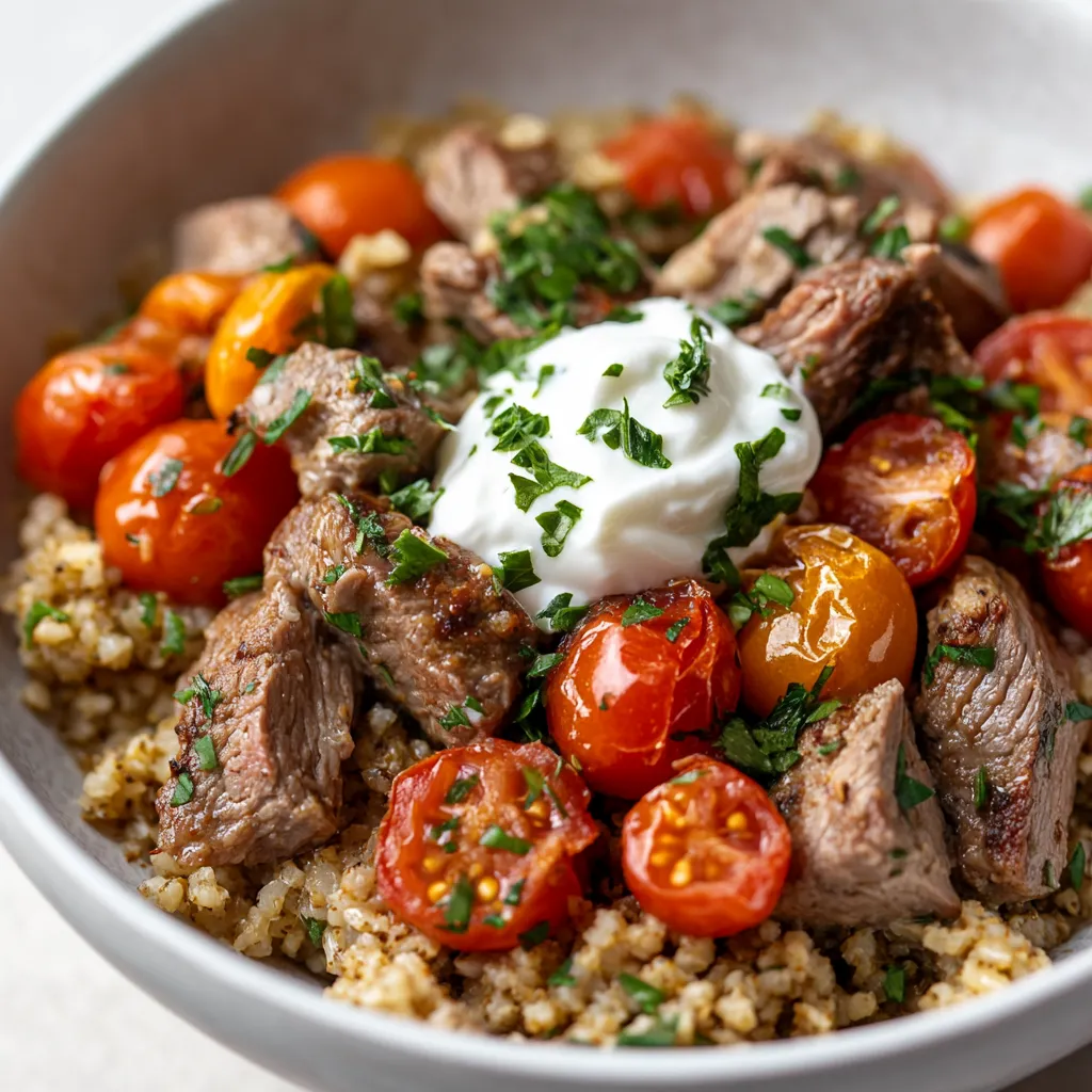 The Freekeh Lamb Bowl Delight stands as a beautiful tribute to the vibrant and diverse flavors of Middle Eastern cuisine. This dish artfully marries the nutty profile of freekeh with the rich, succulent texture of lamb shoulder, creating a nourishing meal that tantalizes the taste buds. Each bite brings warmth and satisfaction, making it a perfect choice for family gatherings or a delightful weeknight dinner.