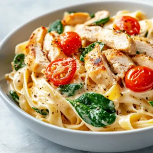 Delve into the delectable world of Italian cuisine with this Creamy Marry Me Chicken Pasta recipe. Perfect for a quick family dinner, this dish combines tender chicken, vibrant vegetables, and a luscious creamy sauce, creating a tempting meal that is sure to impress everyone at the dining table. The balance of flavors and textures is designed to make any dinner feel special, without consuming too much of your valuable time.