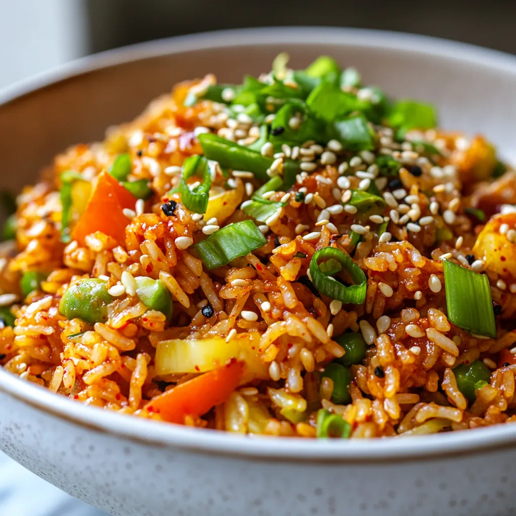 Exploring the world of fried rice brings forth a myriad of flavors and textures, and Spicy Gochujang Fried Rice holds a special place among them. This dish blends the comforting staple of jasmine rice with the bold vibrancy of Korean ingredients, creating a wholesome meal that delights the palate. Infused with spicy gochujang, a savory chili paste, this fried rice recipe not only satisfies hunger but also takes taste buds on an adventure filled with spicy kicks and umami richness.