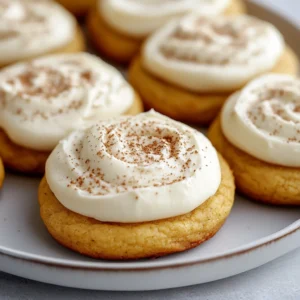 The season of fall brings a delightful array of flavors, and pumpkin is undoubtedly the star attraction. These Pumpkin Sugar Cookies with Cream Cheese Frosting capture the essence of autumn in every bite. Crafted to be both comforting and indulgent, they work beautifully for any occasion. The combination of soft, chewy texture and the warmth of spices like cinnamon and nutmeg makes them particularly enchanting.