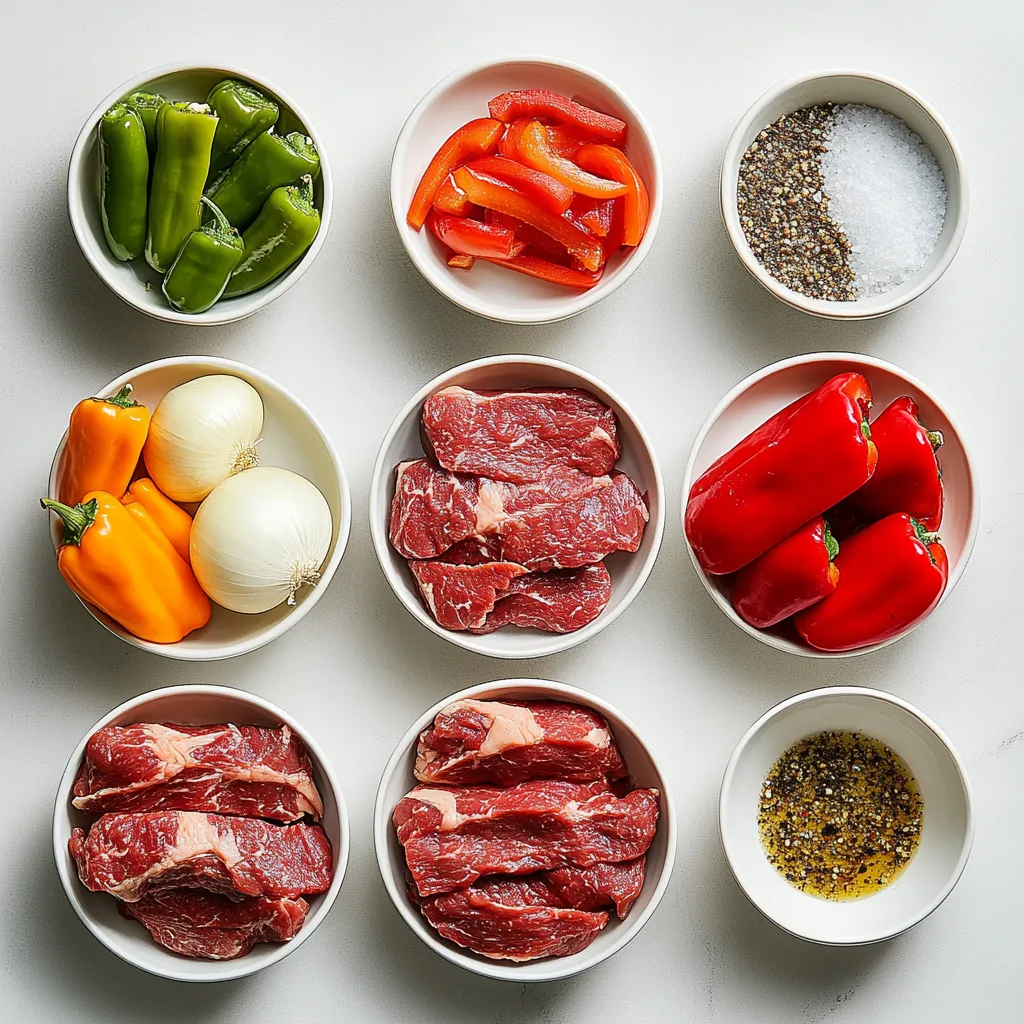 Philly Cheesesteak Stuffed Chicken Breasts bring together the beloved flavors of a classic cheesesteak in a satisfying and hearty chicken dish. This recipe blends tender chicken with juicy ribeye steak, sautéed vegetables, and melted provolone cheese for a mouthwatering experience. Perfect for a cozy dinner, this dish is easy to prepare and delights with its savory profile. Imagine biting into a juicy chicken breast filled with a decadent mixture of flavorful steak, vibrant peppers, and gooey cheese — it's comfort food at its finest.