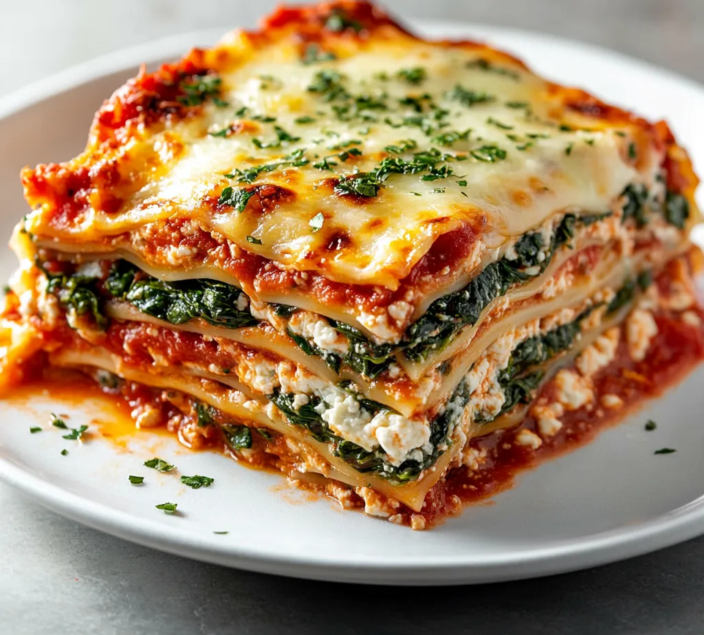 Spinach and ricotta lasagna is a classic Italian dish that combines layers of hearty pasta, vibrant greens, and creamy cheeses into a universally beloved comfort food. This dish not only satisfies the palate but also brings a sense of warmth and nostalgia, making it an ideal choice for family gatherings and cozy weeknight dinners. The combination of fresh spinach and ricotta cheese makes this lasagna a rich, flavorful option that can be prepared easily at home.