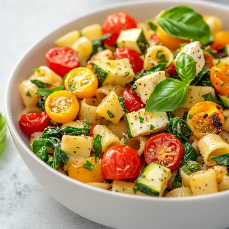 Mediterranean cuisine is often celebrated for its vibrant colors, fresh flavors, and wholesome ingredients, and the Mediterranean Veggie Pasta with Baked Feta is no exception. This delightful dish masterfully merges the robust taste of fresh vegetables with the creaminess of baked feta cheese, creating a meal that is both exceedingly satisfying and nutritious. Whether you are looking for a quick weeknight dinner or an inviting dish for a weekend gathering, this recipe perfectly captures the essence of Mediterranean cooking.