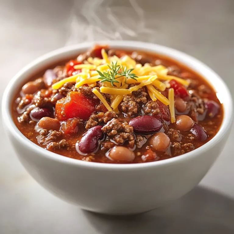 The heartwarming aroma of a simmering pot of chili is enough to evoke feelings of comfort and nostalgia. This stovetop chili is a classic American dish that combines savory ground beef with rich spices and hearty beans, creating a comforting main course that's perfect for family dinners or gatherings. With its bold flavors and customizable toppings, this chili is sure to become a favorite.