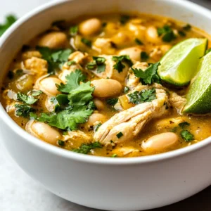 This creamy one-pot white chicken chili offers a comforting twist on the traditional chili, bringing together tasty ingredients in a lush, flavorful broth. Ideal for family dinners or gatherings, it is quick to prepare and satisfying, making it a favorite among chili enthusiasts. The richness of the creamy broth complemented by tender chicken and hearty beans transforms an ordinary dish into something extraordinary, perfect for warming up on a chilly evening.