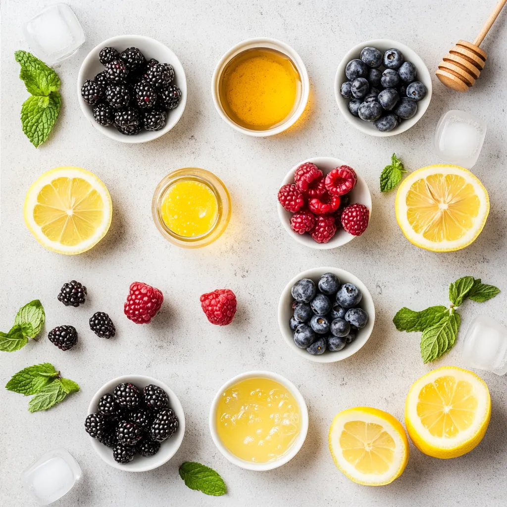 The Wild Berry Sparkling Meadow Cooler is a delightful, refreshing beverage perfect for summer gatherings or a quiet afternoon at home. This light and fruity drink bursts with the natural flavors of assorted wild berries, enhanced by a hint of honey or maple syrup and the brightness of fresh lemon juice. The effervescence from the sparkling water or club soda elevates this cooler, making it an ideal choice for any occasion. Whether you're hosting a backyard barbecue or enjoying a simple day off, this cooler encapsulates the essence of summer with its vibrant colors and refreshing taste. It’s a drink that not only quenches your thirst but also serves as a delightful treat for the senses.