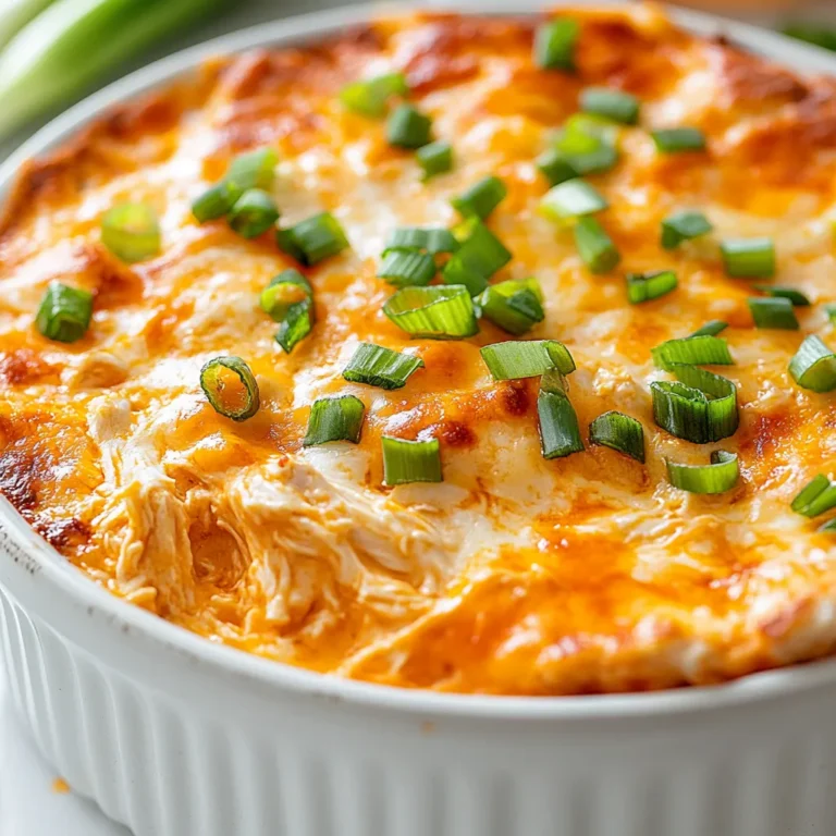 Buffalo chicken dip is a beloved American appetizer that is perfect for gatherings, game days, or simply a cozy night in. This creamy, cheesy, and spicy concoction promises to be a crowd-pleaser, bringing together the delightful flavors of buffalo sauce and tender chicken. The dip not only embodies the bold flavors typical of American cuisine but also works as a versatile dish that suits various occasions, from casual family get-togethers to lively parties with friends.