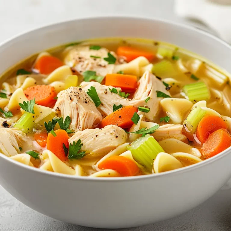 The comforting embrace of a warm bowl of soup is unparalleled, especially when it comes to classic American recipes. Hearty Chicken Noodle Soup not only warms the soul but also brings a sense of nostalgia. This beloved dish is perfect for cozy nights in, serving as a delicious remedy for the chills or simply a satisfying meal with family and friends. Whether it's a chilly day or you're feeling under the weather, there's something undeniably therapeutic about the steaming broth, tender chicken, and hearty egg noodles that combine to create a dish reminiscent of home.