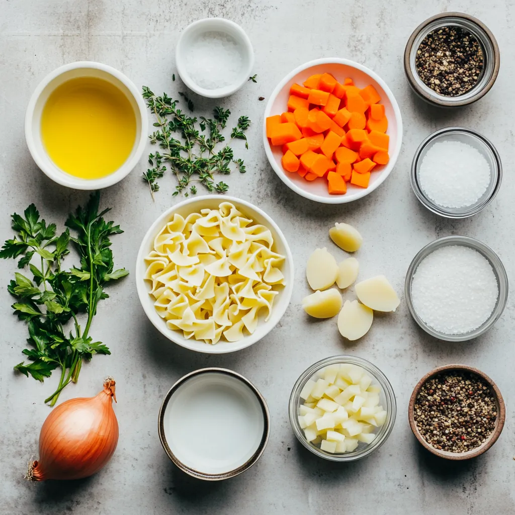 The timeless comfort of a warm bowl of chicken noodle soup invites you to savor those cozy moments surrounded by family and friends. This Hearty Homemade Chicken Noodle Soup not only satisfies the palate but also nourishes the soul. Perfect for chilly evenings, it combines fresh vegetables, tender chicken, and comforting noodles in a rich broth, making it an essential dish for any home cook. The aroma that fills your kitchen while this soup is simmering alone can warm even the coldest of days, enhancing the inviting atmosphere for family gatherings or quiet nights in.
