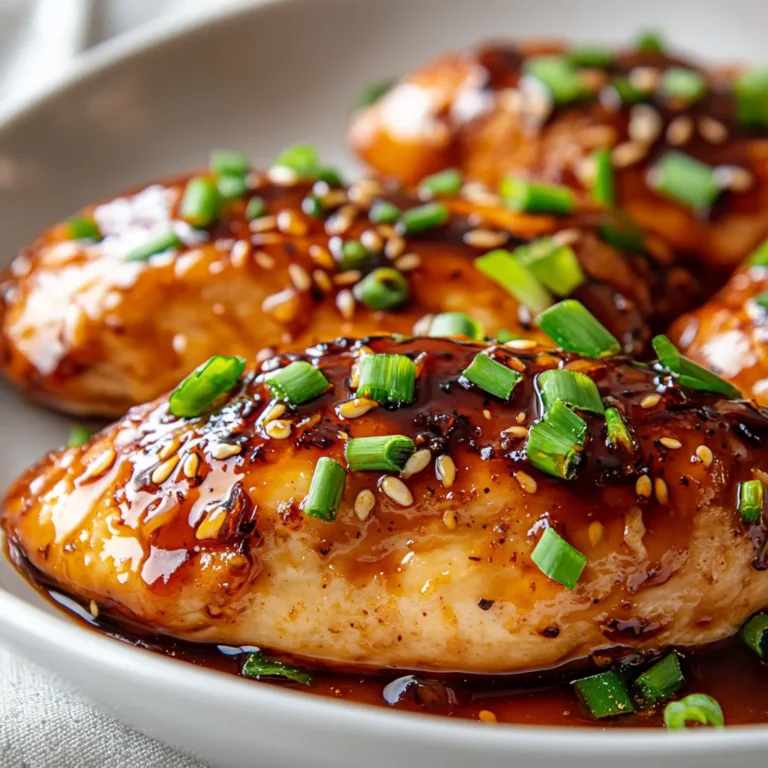 Honey Garlic Glazed Chicken Breasts are a true delight for anyone who enjoys the wonderful mingling of sweet and savory flavors. The blend of honey, garlic, and soy sauce delivers a mouthwatering glaze that not only coats the chicken but seeps into it, creating an irresistible flavor profile that is both rich and tender. This dish is perfect for a weeknight dinner when time is of the essence; you can have it rustling in your kitchen in a matter of moments, yet it shines bright enough to serve at gatherings or family events.
