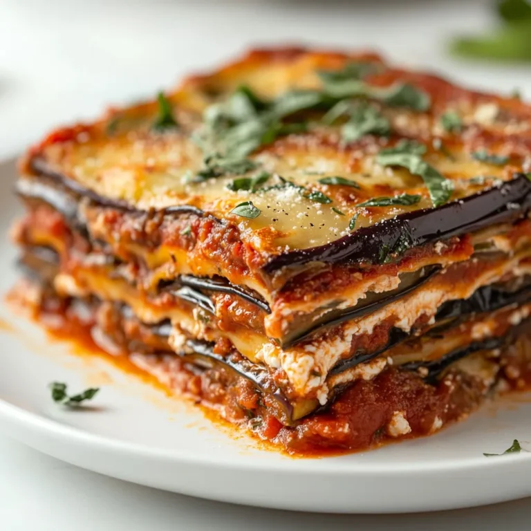 In the realm of comfort food, few dishes have the charm and warmth of lasagna. Layered with rich flavors and a variety of textures, lasagna is a culinary classic that has captured hearts for generations. The Cheesy Eggplant Lasagna takes this traditional fare and puts a delightful spin on it, becoming a perfect option for those who are gluten-sensitive or watching their carbohydrate intake. This dish artfully melds roasted eggplant with creamy cheeses and tangy marinara, creating a satisfying and wholesome meal.