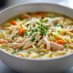 In the world of comforting dishes, few recipes can rival the warm embrace of a classic chicken noodle soup. This Creamy Chicken Noodle Delight takes traditional flavors and elevates them with a rich and creamy twist. With tender chunks of chicken, nourishing egg noodles, and a medley of vegetables swimming in a luscious broth, this soup transforms a simple dish into a truly satisfying meal. Whether you’re looking for a quick dinner on a busy weeknight or a nourishing bowl of happiness to combat the chill in the air, this recipe promises to satisfy. The creamy consistency gets even better when paired with some crusty bread, making it an ideal option for cozy evenings with family and friends.