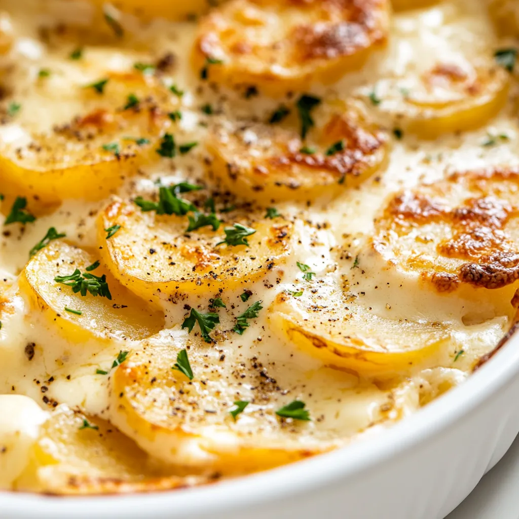 The comfort of home-cooked meals evokes a sense of nostalgia and joy, and nothing epitomizes this more than a classic dish like Mom's Decadent Creamy Scalloped Potatoes. This velvety side dish is not only rich and flavorful but also simple enough to prepare for any occasion. Its creamy texture and cheesy goodness make it a standout dish, perfect for holiday feasts or casual family dinners. The blend of heavy cream and layers of cheese enveloping tender potatoes creates a luxurious experience that is bound to impress guests and family alike.