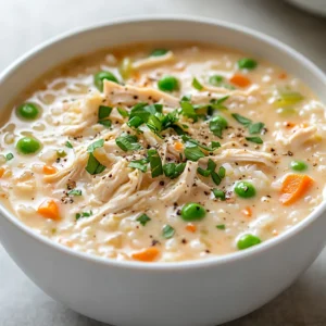 Exploring the richness of American cuisine leads us to a comforting bowl of soup. This Creamy Chicken & Rice Delight Soup is a perfect blend of flavors and textures that will warm your heart and fill your belly. The creamy consistency, combined with shredded chicken and vegetables, creates a delightful dish that is easy to prepare and sure to please.