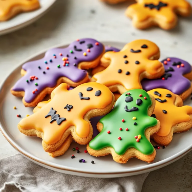 Halloween is the perfect time for creative baking, and what better way to celebrate than with Spooktacular Halloween Shortbread Cookies? These cookies are not only easy to make but also bring a vibrant touch to your Halloween festivities. The buttery, crumbly texture of these cookies melts in your mouth, creating a wonderful treat that's sure to delight everyone at your gathering. Not only do they taste fantastic, but their vibrant colors and fun shapes make them an ideal addition to any Halloween party table.