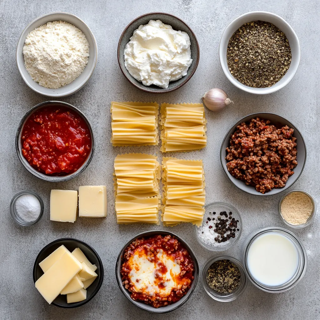 Embark on a culinary journey with this mouthwatering Bolognese Lasagna featuring no-boil noodles. This Italian classic is a comfort food staple that brings layers of rich flavors and textures to your dining table. Perfect for family gatherings or cozy dinners, this lasagna showcases savory meat sauce, creamy ricotta, and luscious béchamel, all harmoniously layered for an unforgettable meal.