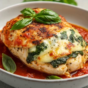 When it comes to preparing a meal that is not only delicious but also nutritious, spinach-stuffed chicken breasts make for an excellent choice. This dish is a harmonious blend of tender chicken enveloping a creamy filling of ricotta and Parmesan cheeses, mingled with fresh spinach. It embodies the essence of Italian cuisine, offering a savory flavor profile that is both comforting and satisfying.