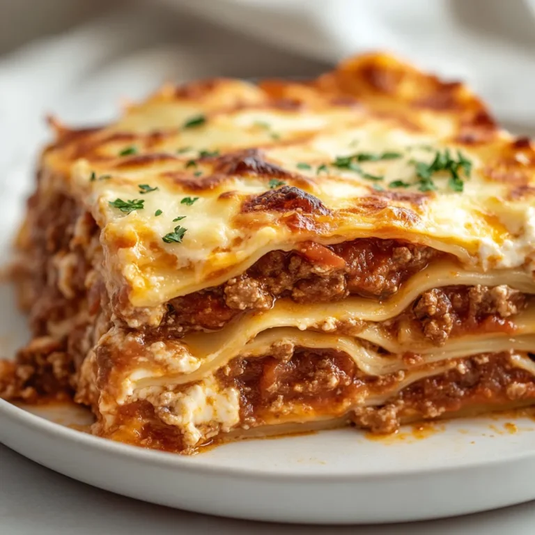 Embark on a culinary journey with this mouthwatering Bolognese Lasagna featuring no-boil noodles. This Italian classic is a comfort food staple that brings layers of rich flavors and textures to your dining table. Perfect for family gatherings or cozy dinners, this lasagna showcases savory meat sauce, creamy ricotta, and luscious béchamel, all harmoniously layered for an unforgettable meal.