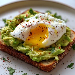 The rich flavors and vibrant colors of Delectable Avocado Toast with Poached Eggs make it a breakfast staple that perfectly combines nutrition and indulgence. This dish is not only visually appealing but also quick and easy to prepare, making it an excellent choice for busy mornings or leisurely weekend brunches. With creamy avocado, perfectly poached eggs, and a touch of seasoning, it creates a delightful combination that is both satisfying and healthy.