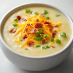 Understanding the comforting allure of a hearty soup, the Outback-Style Loaded Potato Soup brings the essence of American cuisine to your kitchen. This rich, creamy, and loaded soup will warm you up on a chilly day while delighting your taste buds with every spoonful. The combination of tender potatoes, aromatic vegetables, creamy broth, and toppings creates a satisfying dish that appeals to all ages. With its satisfying, robust flavor and creamy texture, this soup is not just a meal; it's an experience that invites you to linger at the table.