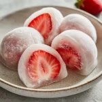 Exploring the delightful world of Japanese desserts, strawberry ice cream mochi bites stand out as a fusion of flavors and textures. This chilled treat beautifully combines the sweetness of strawberries with the chewy texture of mochi, creating a dessert that is not only delicious but also visually appealing. Perfect for warm weather, these bites are an exciting way to enjoy ice cream in a unique form. Whether you are hosting a summer gathering or simply craving a sweet snack, these mochi bites will surely impress your guests and family alike. Their vibrant color and playful form make them a fun treat for both children and adults.