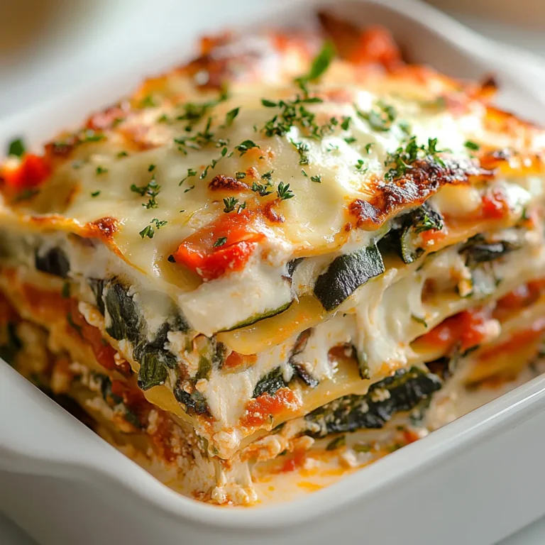 Exploring the rich and comforting world of vegetarian pasta dishes, this Loaded Veggie White Lasagna stands out as a perfect choice for cozy nights. With layers of delicious vegetables and creamy cheeses, this dish not only satisfies hunger but also delights the palate. Each layer brings in its unique flavors, from the earthy taste of fresh spinach and zucchini to the savory goodness of the marinara sauce. It’s a wholesome meal that can easily elevate your dinner table.