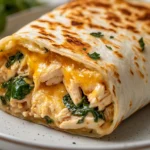 Exploring the world of flavor-packed meals can lead to the discovery of comforting dishes like Garlic Cheesy Chicken Wraps. This dish masterfully combines tender chicken with rich cheeses and savory spices, all enveloped in a soft tortilla. The layers of flavor come together to create a dish that is both simple to prepare and deeply satisfying. Ideal for any occasion, these wraps not only tantalize your taste buds but also provide a quick and satisfying option for lunch or dinner.