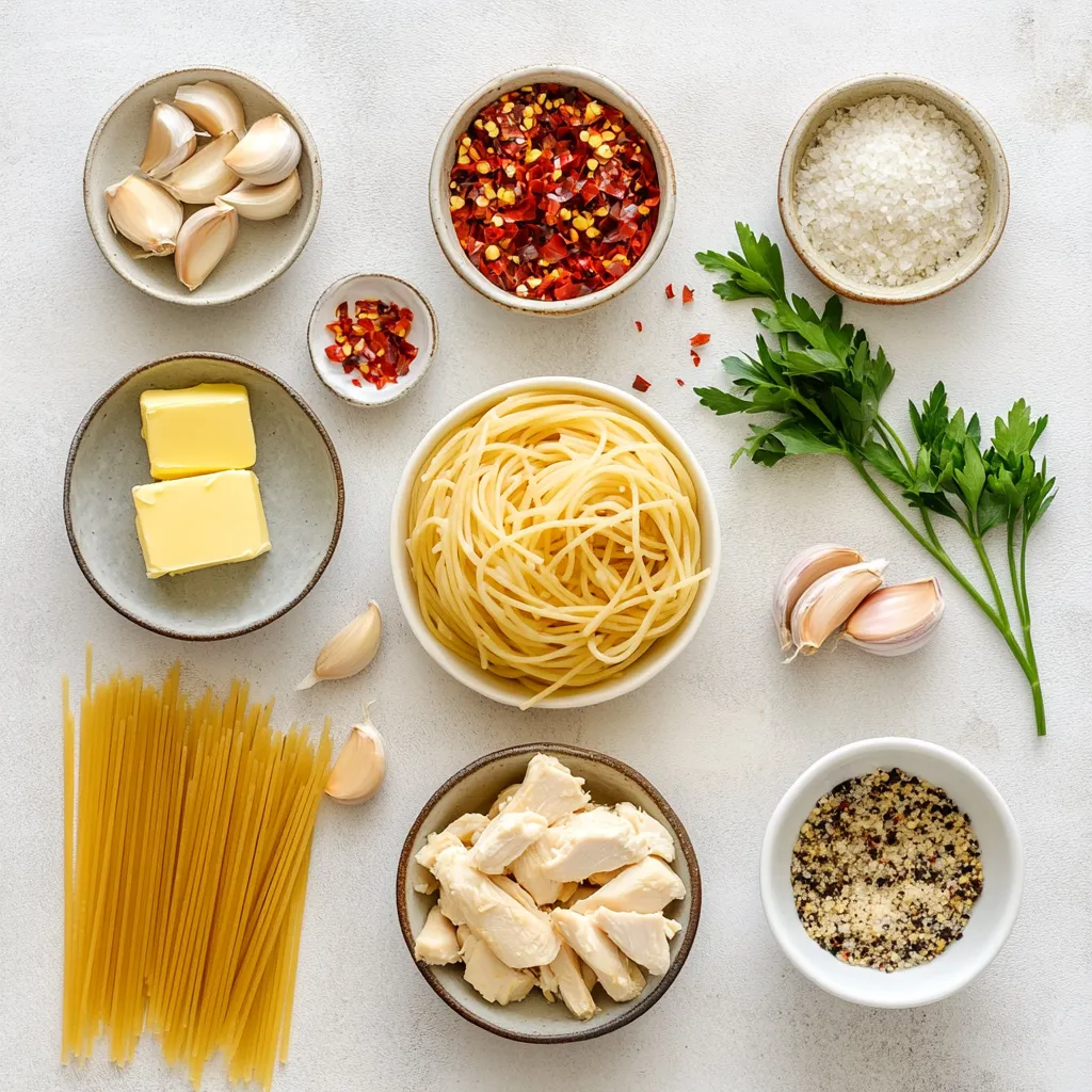 Indulge in the rich flavors of Italian cuisine with an easy-to-make Garlic Butter Chicken Pasta Delight. This dish combines succulent chicken, fragrant garlic, and perfectly cooked pasta, all tossed together in a buttery sauce that will tantalize your taste buds. It's the kind of meal that reflects the heart and soul of Italian cooking, balancing simplicity with flavor. Whether for a family dinner or a casual gathering, this recipe is sure to impress with its effortless preparation and mouthwatering results.