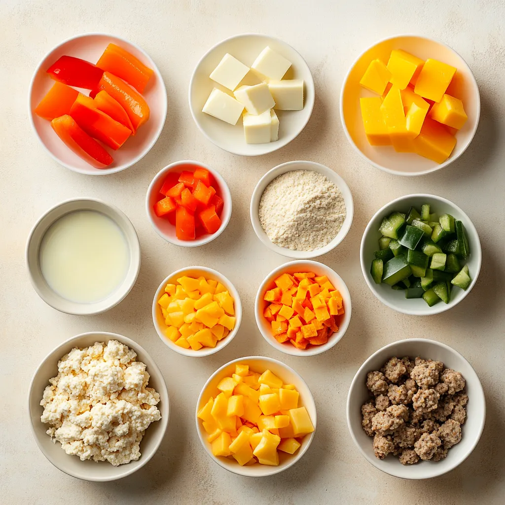 The Savory Bisquick Breakfast Bake is a delightful dish that merges the convenience of Bisquick with hearty ingredients, resulting in a comforting and satisfying meal. This breakfast casserole is more than just a dish; it embodies the essence of a wholesome morning feast. It features a balanced mix of protein from cooked sausage, melty sharp cheddar cheese, and a colorful assortment of bell peppers that elevate its flavors and nutrition. Whether you’re gearing up for a busy day ahead or hosting a brunch gathering with friends, this recipe is designed to simplify your meal prep while ensuring every bite is utterly delicious.